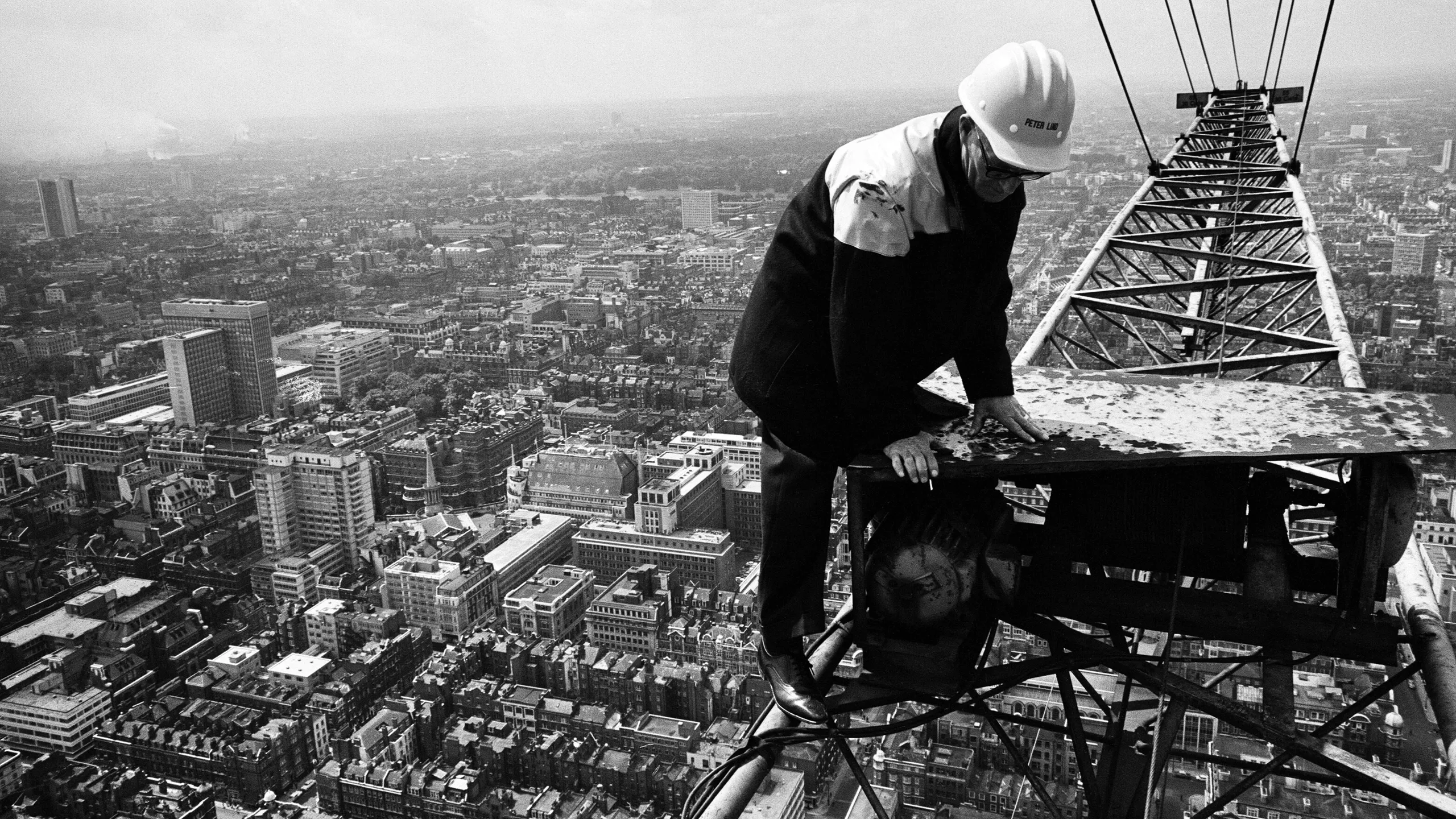 ETYAHY Construction of the GPO Tower, London. 15th July 1964.