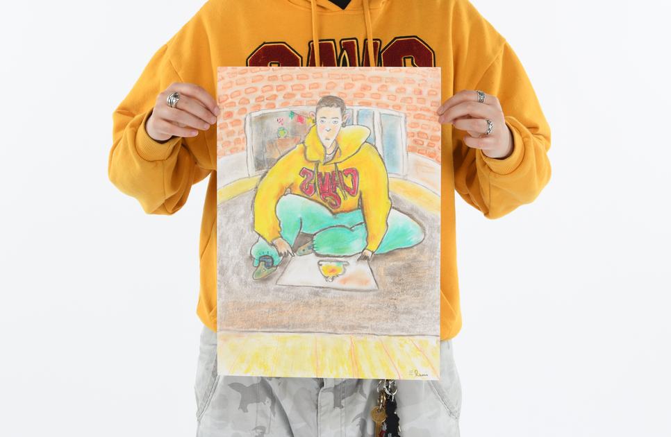 Portrait drawing & badge-making workshop