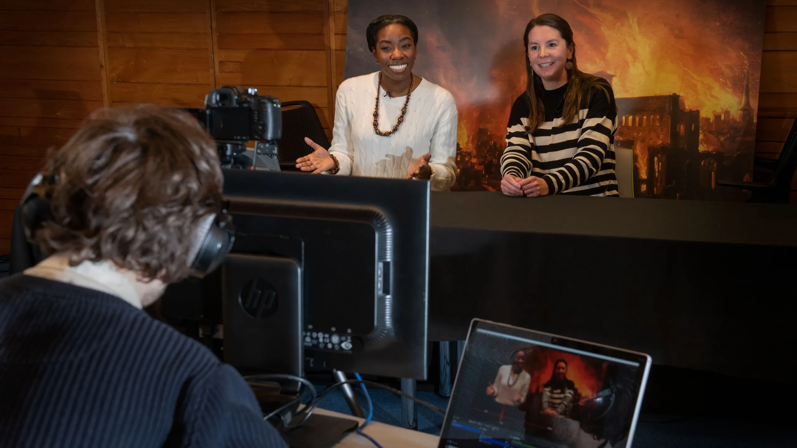 Great Fire living streaming session with guest presenter and curator Meriel jeater