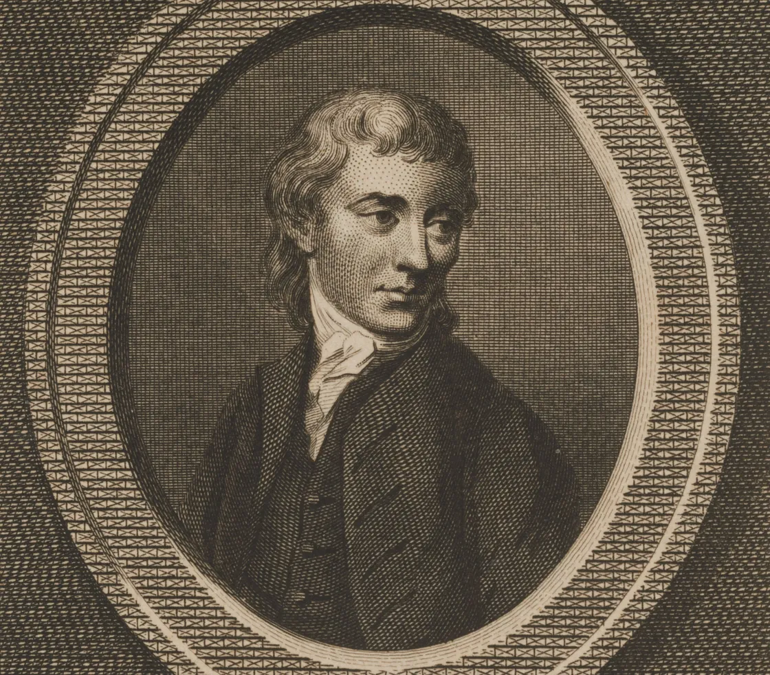 An old portrait of a well-to-do man looking off to the side