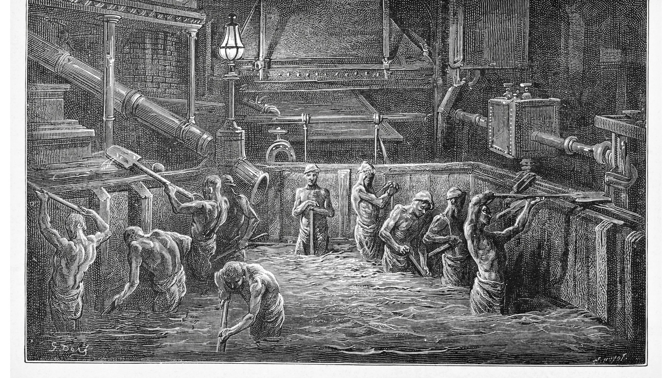 book illustration, wood engraving