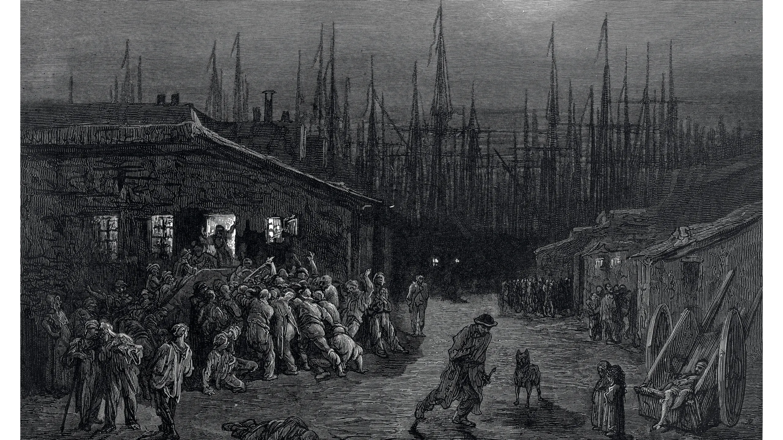 book illustration, wood engraving